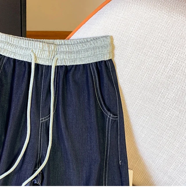 2025 Summer Tencel High-Waist Wide-Leg Pants Detail