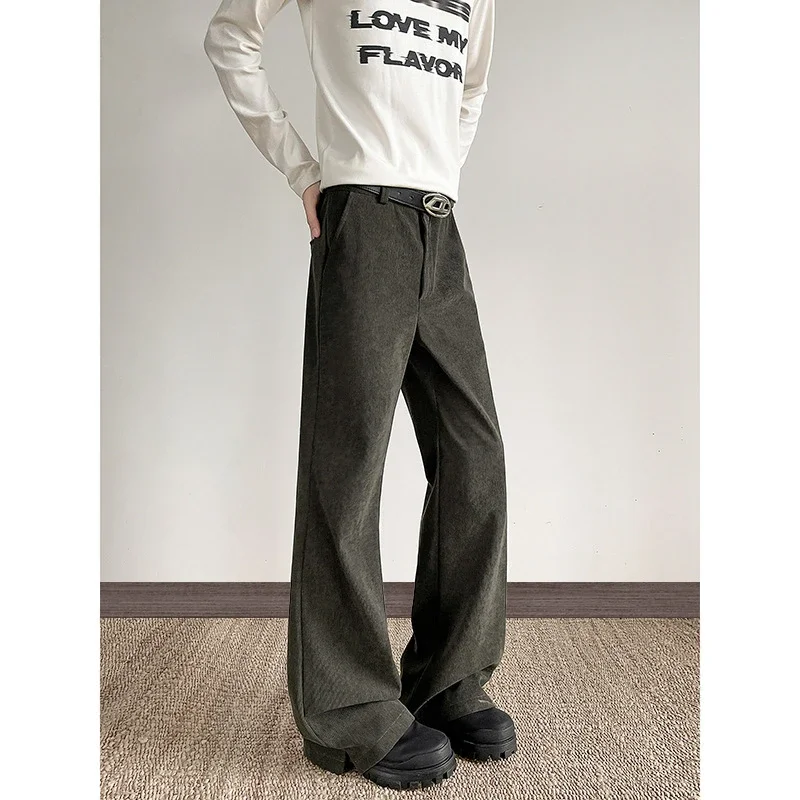 Cleanfit Old Money Style Men's Slit Design Flared Pants