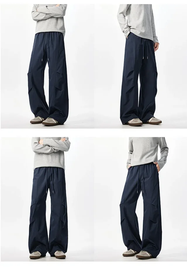 Men's Parachute Pleated Outdoor Pants Detail