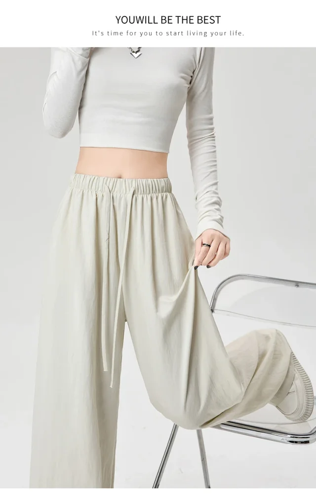Ice Silk Yamamoto Pants for Women Detail