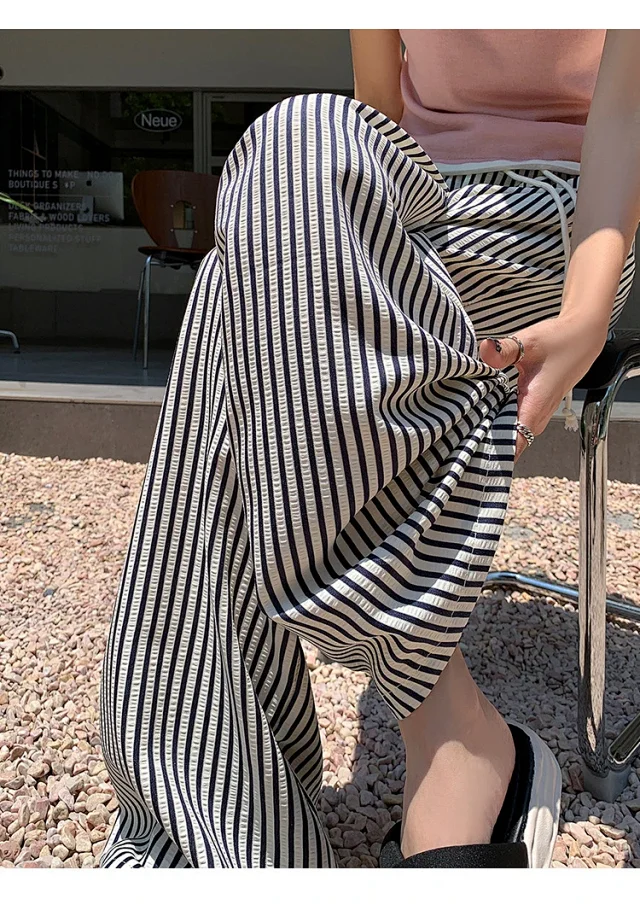 Women's 2025 High-Waist Loose Wide-Leg Pants Detail