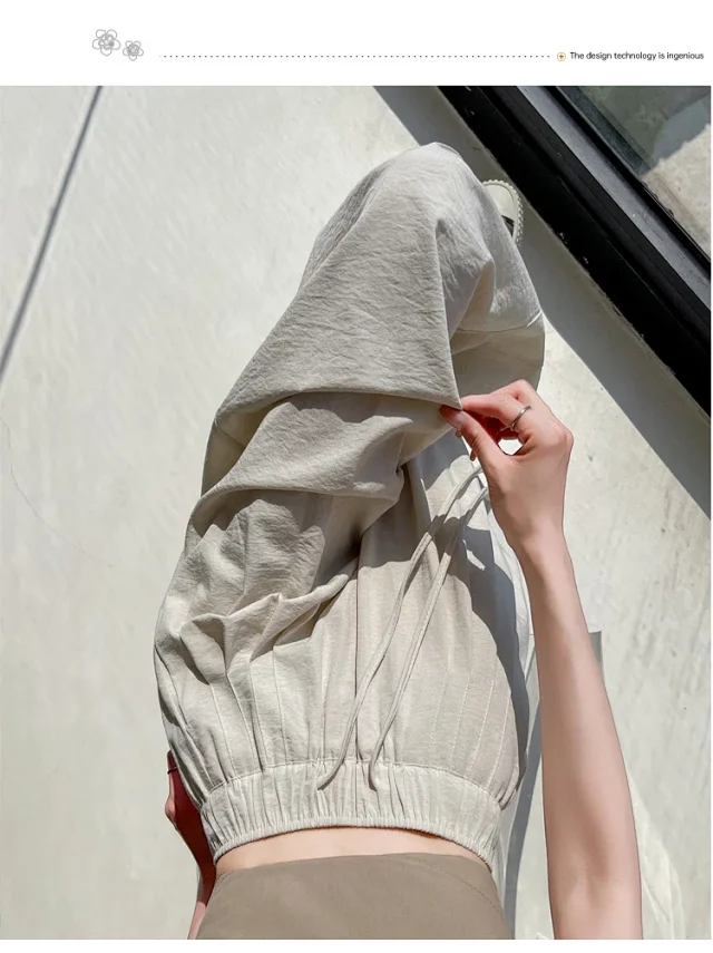 2025 Summer Ice Silk Yamamoto Pants for Women Detail