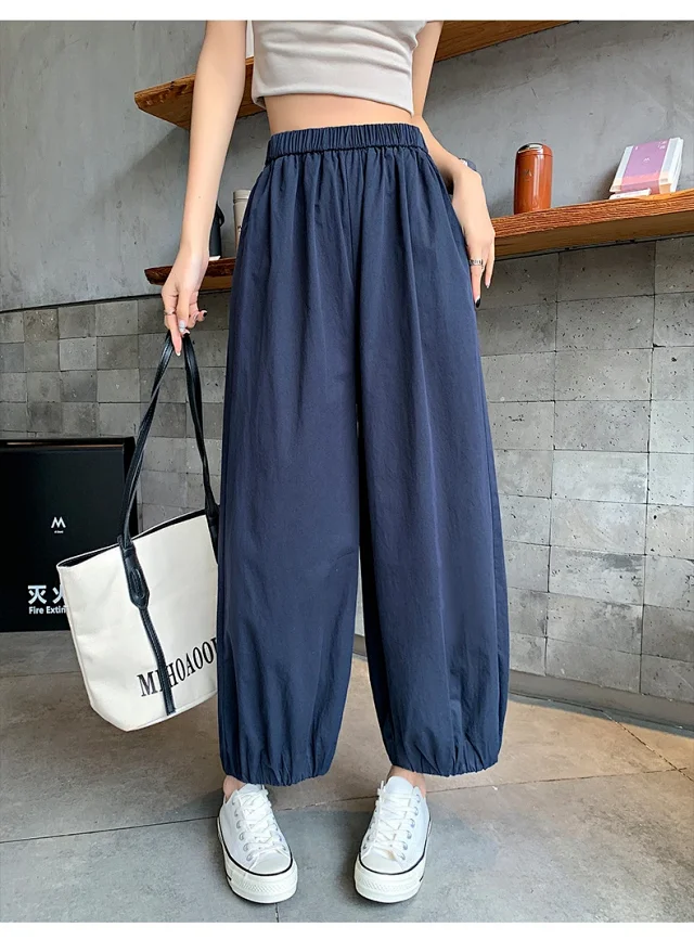 Korean Style Summer Balloon Pants for Women Detail