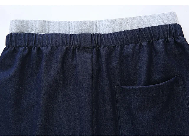 Women's Wide-Leg Jeans with Elastic Waist Detail