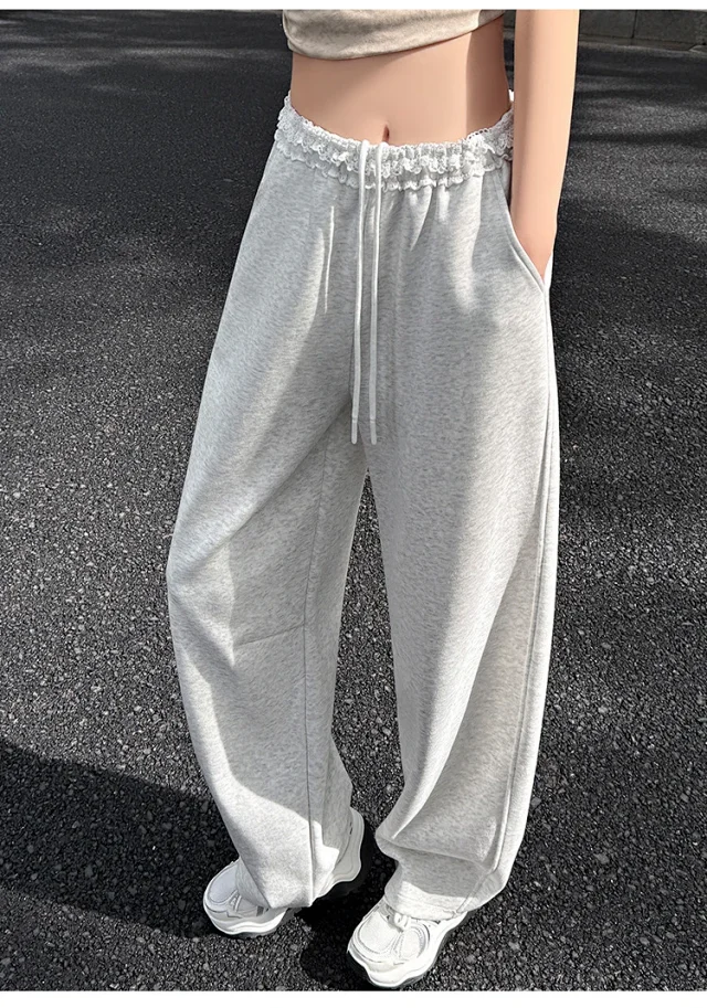 Banana Deconstructed Wide Legs Lace Pants Detail