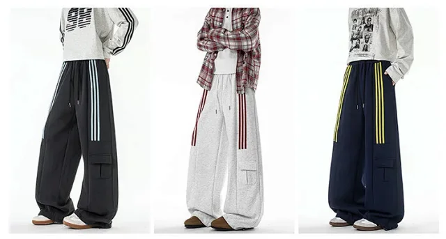 Men's Spring/Fall 190 Tall Loose Straight Sweatpants Detail