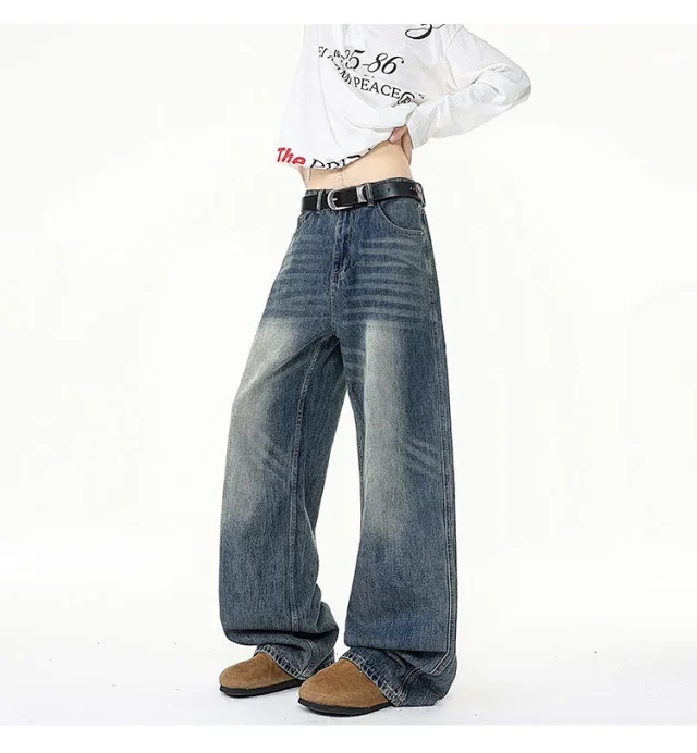 Men's Retro Long Jeans Detail