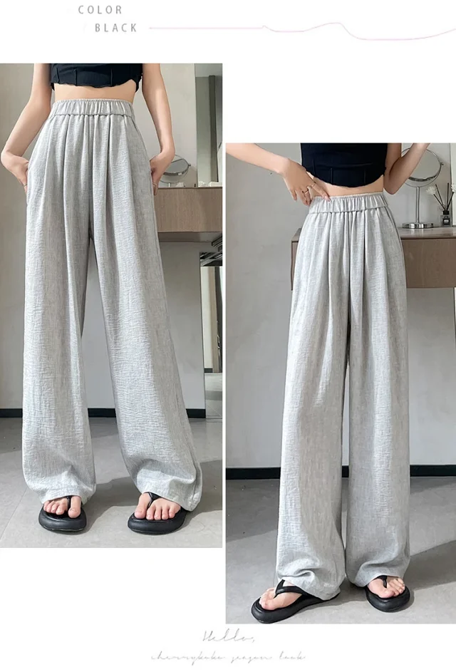 Women's 2025 Summer Linen-cotton Yamamoto Pants Detail