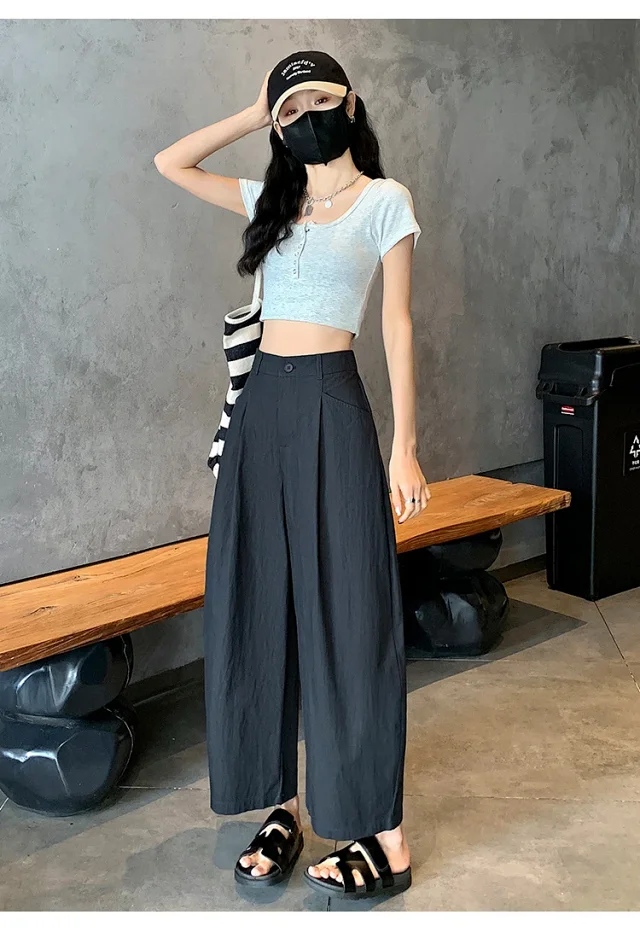Vintage Tencel Cotton Wide-Leg Balloon Pants Detail