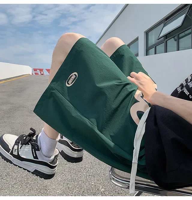 2025 Summer Men's Ice Silk Shorts Detail