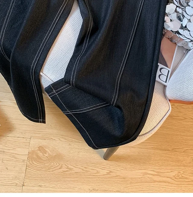 2025 Summer Tencel High-Waist Wide-Leg Pants Detail