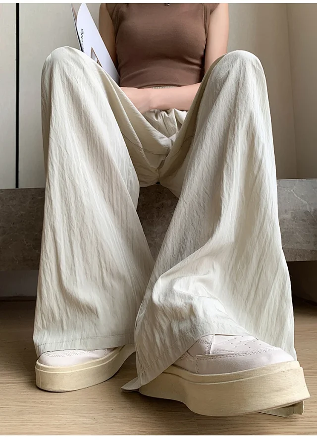 Ice Silk Wide-Leg Pants 2025 Detail