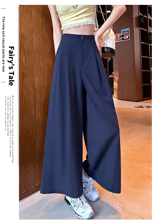2025 Summer Tencel Wide - leg Pants for Women Detail