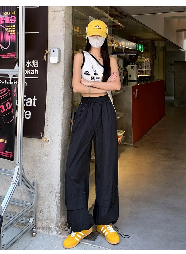 Women's Summer Loose Workwear Pants Detail