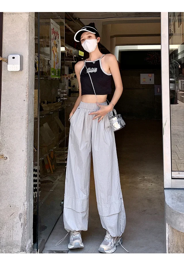Women's Summer Loose Workwear Pants Detail