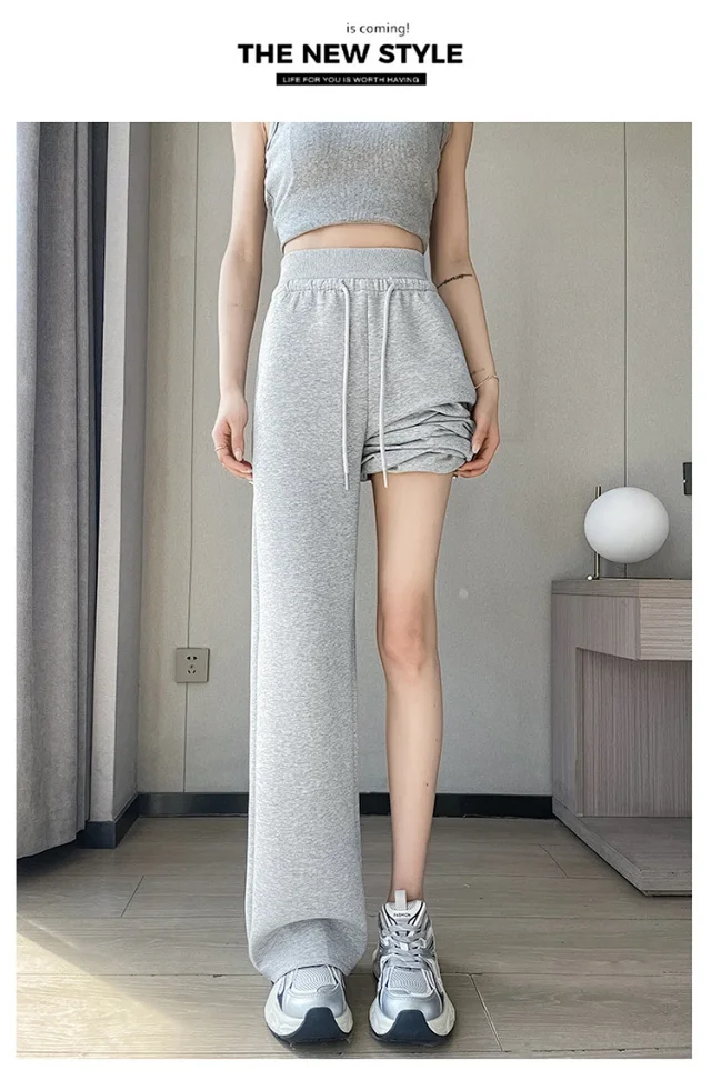 2025 Fall New Women's Straight - Leg Pants Detail
