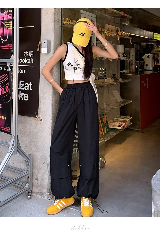 Women's Summer Loose Workwear Pants Detail