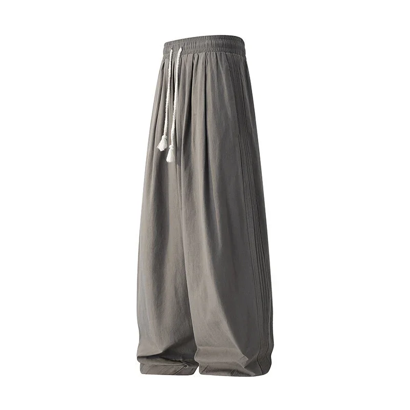 Japanese Loose Cotton Pants for Men