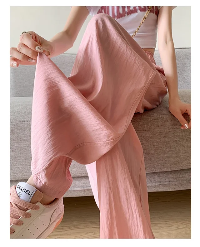 Ice Silk Wide-Leg Pants 2025 Detail