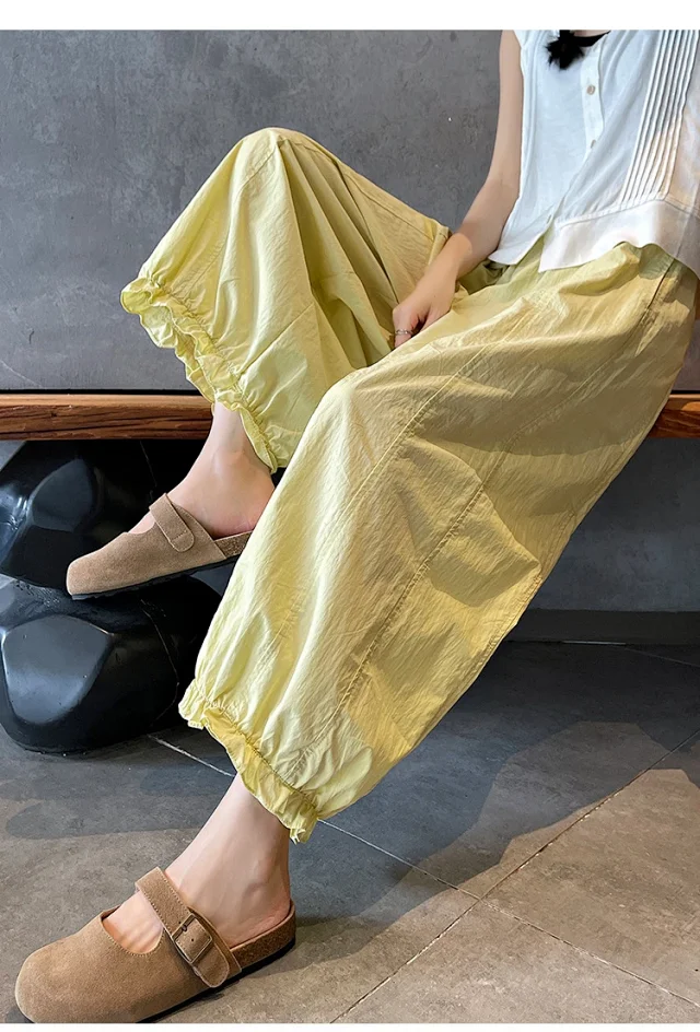 2025 Summer Sweet Lace Cropped Pants Detail