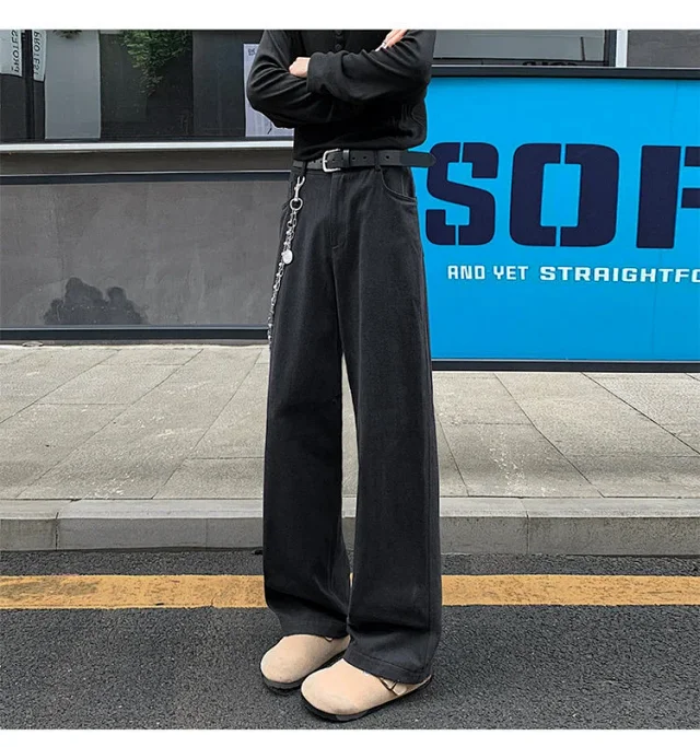 Men's Basic Black Jeans - Spring/Fall Detail