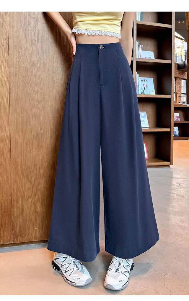 2025 Summer Tencel Wide - leg Pants for Women Detail