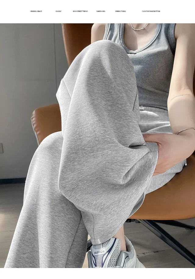 2025 Fall New Women's Straight - Leg Pants Detail