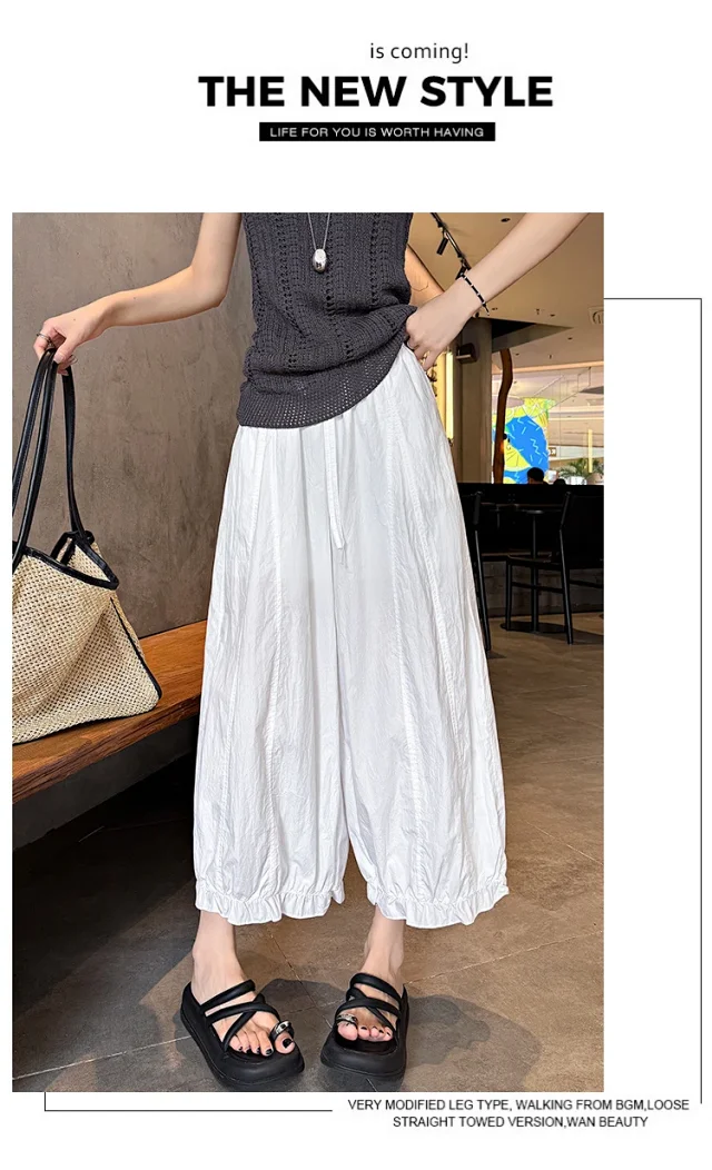2025 Summer Sweet Lace Cropped Pants Detail
