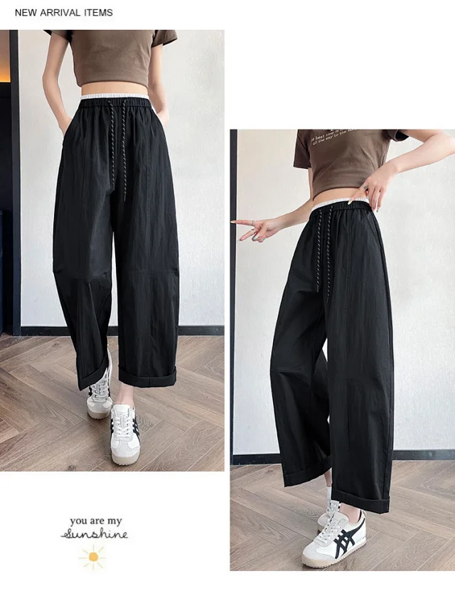 2025 Summer New Quick - Dry Balloon Pants Detail
