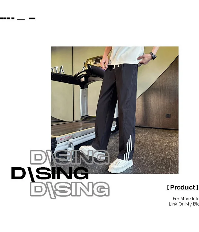 Men's Summer New Quick-dry Straight Pants Detail