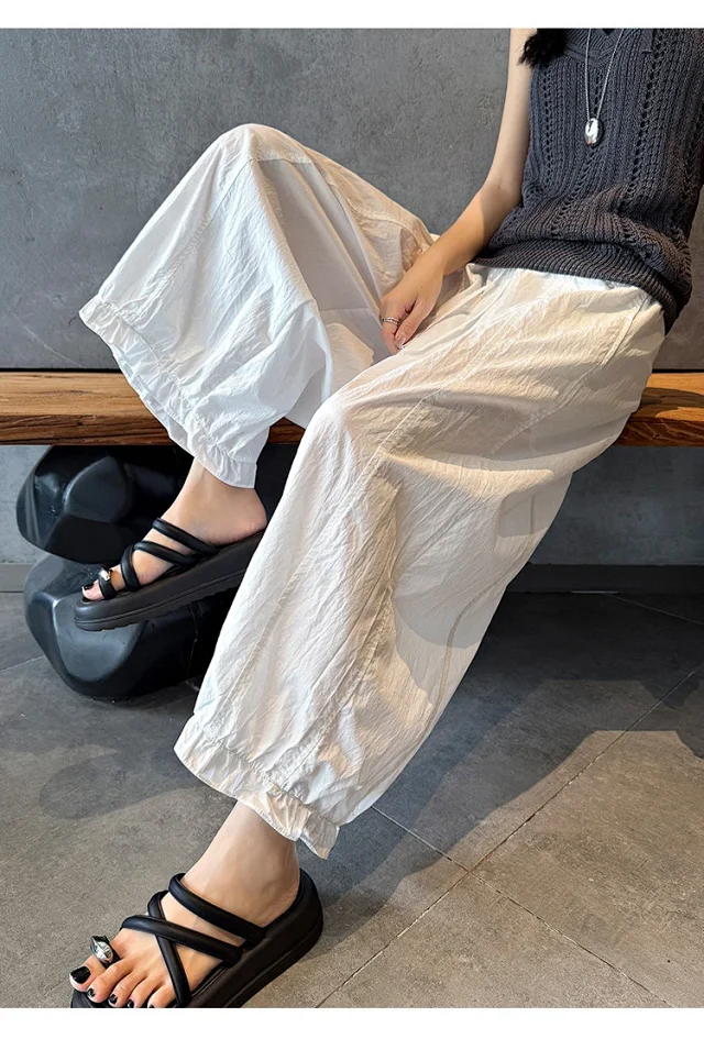 2025 Summer Sweet Lace Cropped Pants Detail