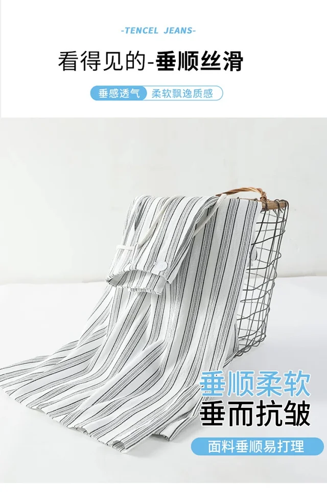 Linen Yamamoto Wide-leg Pants for Women Detail