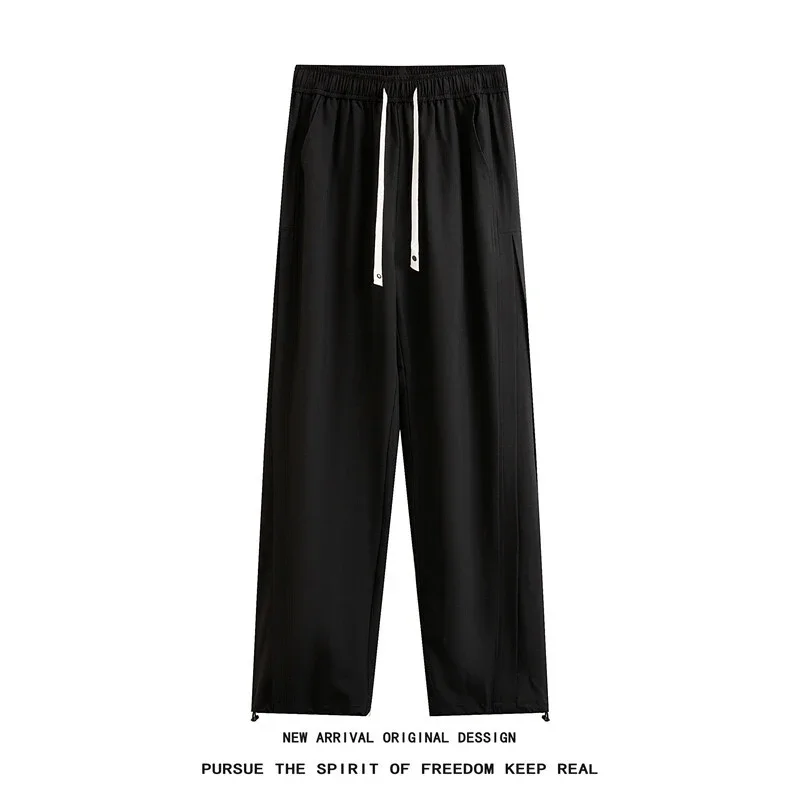 Men's Oversized Pleated Wide-Leg Pants