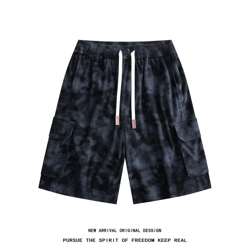 Men's Camo Tie-Dye Relaxed Cargo Shorts