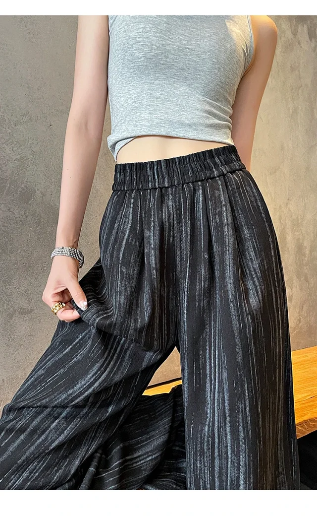 2025 Summer Tie - Dye Wide - Leg Pants Detail