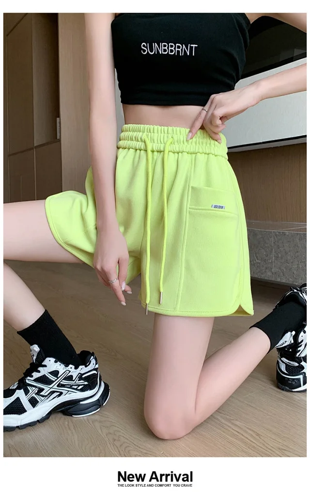 Pink Sport Shorts for Women Detail