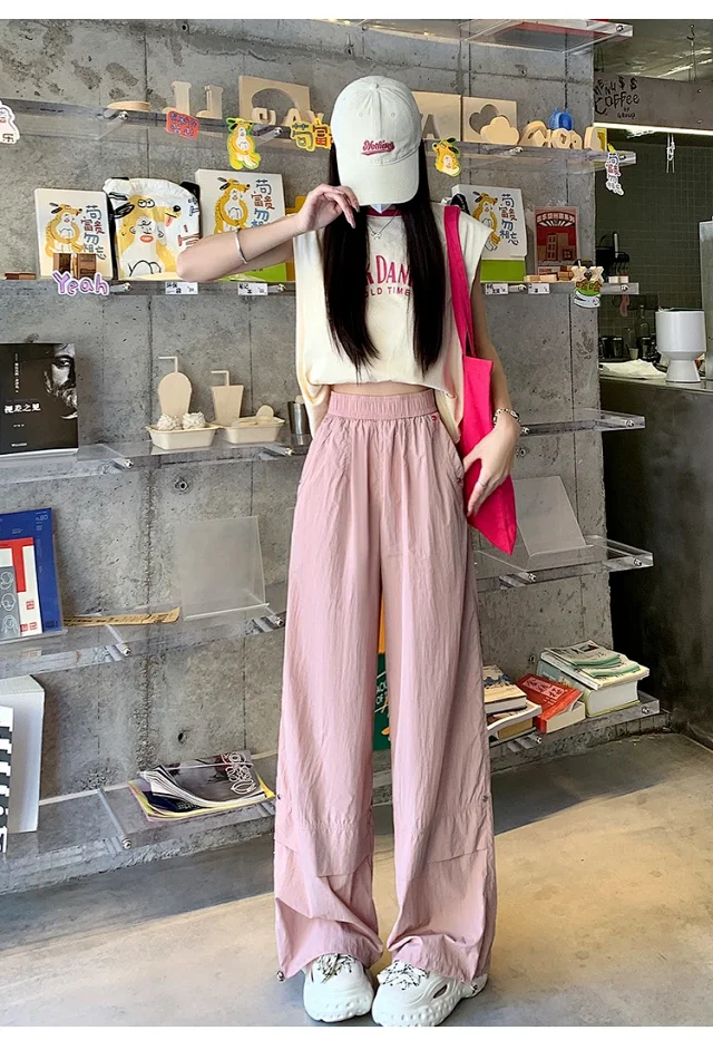 Women's Summer Loose Workwear Pants Detail