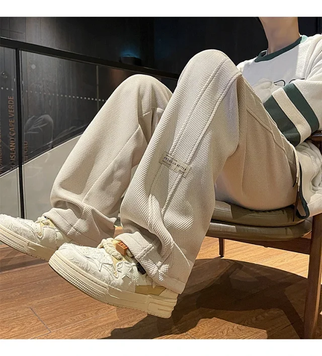 Men's Retro Oversize Wide-Leg Pants Detail