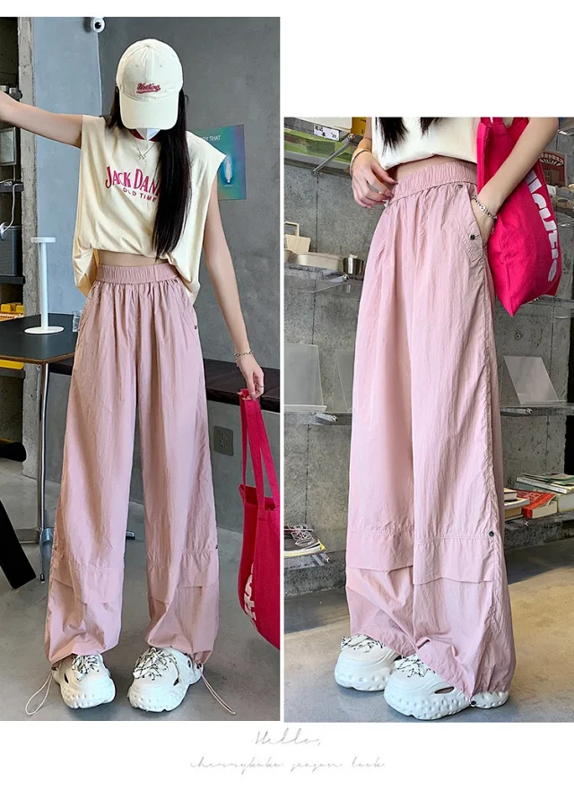 Women's Summer Loose Workwear Pants Detail