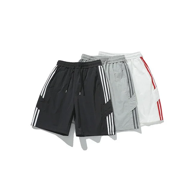 Men's Summer Laser-Punched Beach Shorts Detail