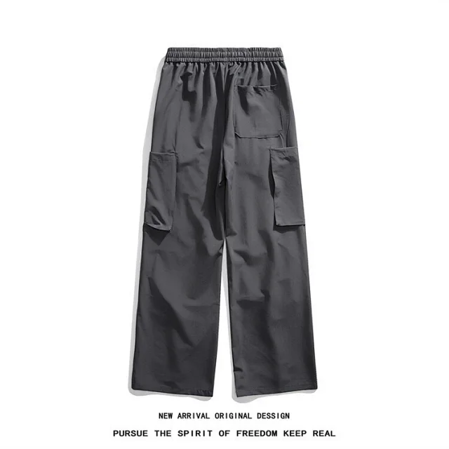 Men's 2025 Summer Ice Silk Straight Pants Detail