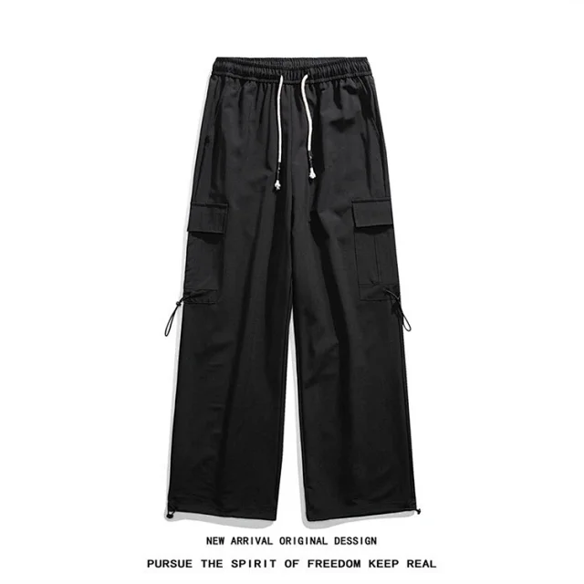 Wine Red Quick - Dry Ice Silk Men's Summer Casual Pants Detail