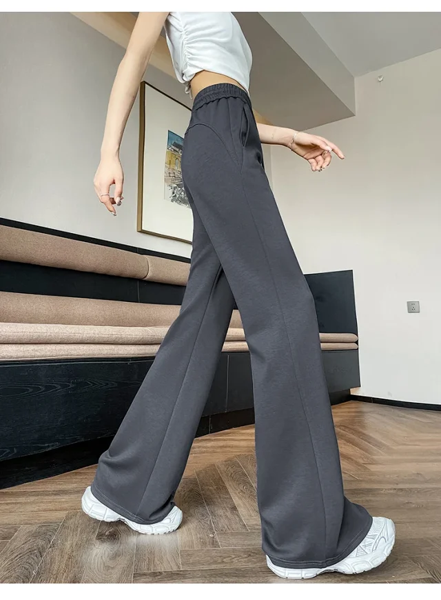 2025 Summer Ice Silk Flared Yoga Pants for Women Detail
