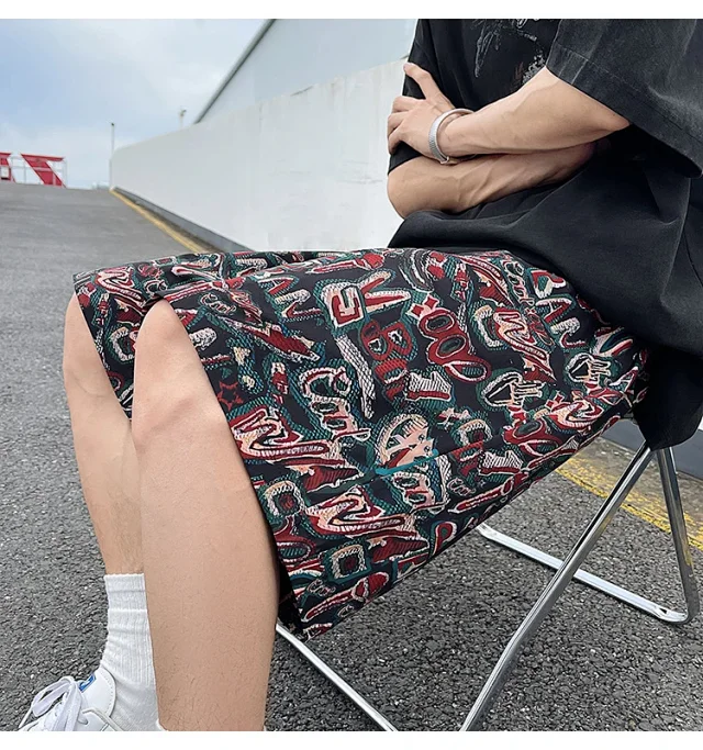 Men's Summer Breathable Linen Beach Shorts Detail