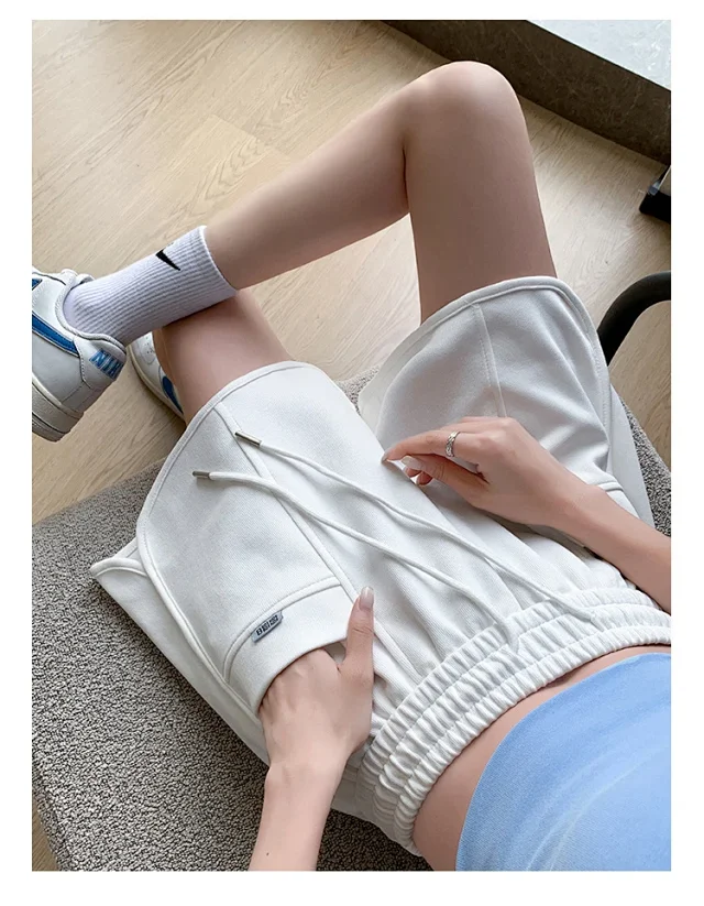 Pink Sport Shorts for Women Detail