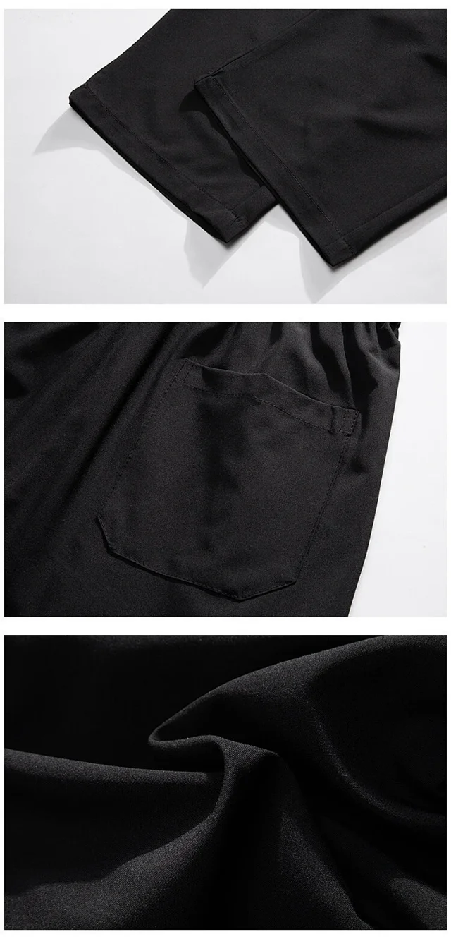 Men's 2025 Summer Ice Silk Straight Pants Detail