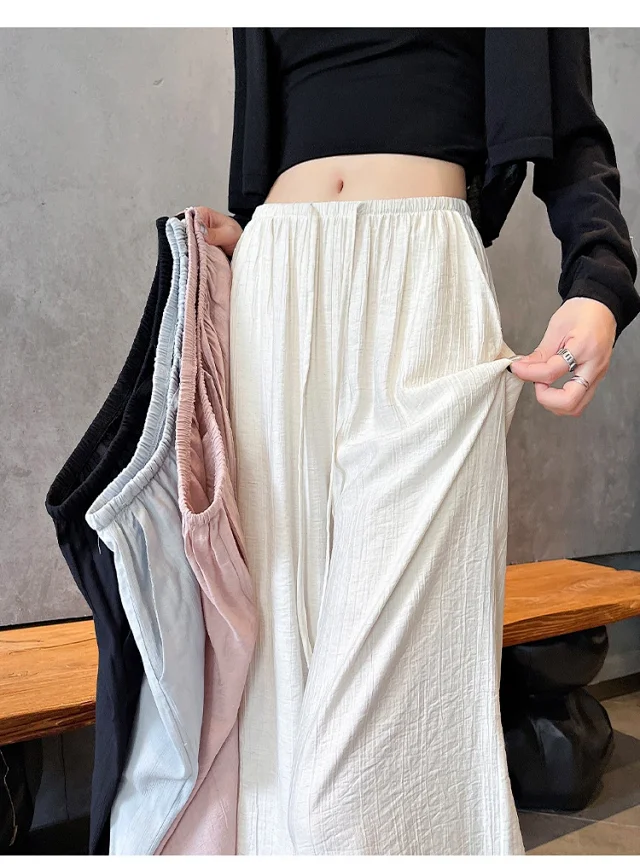 Linen Yamamoto Wide-leg Pants Detail