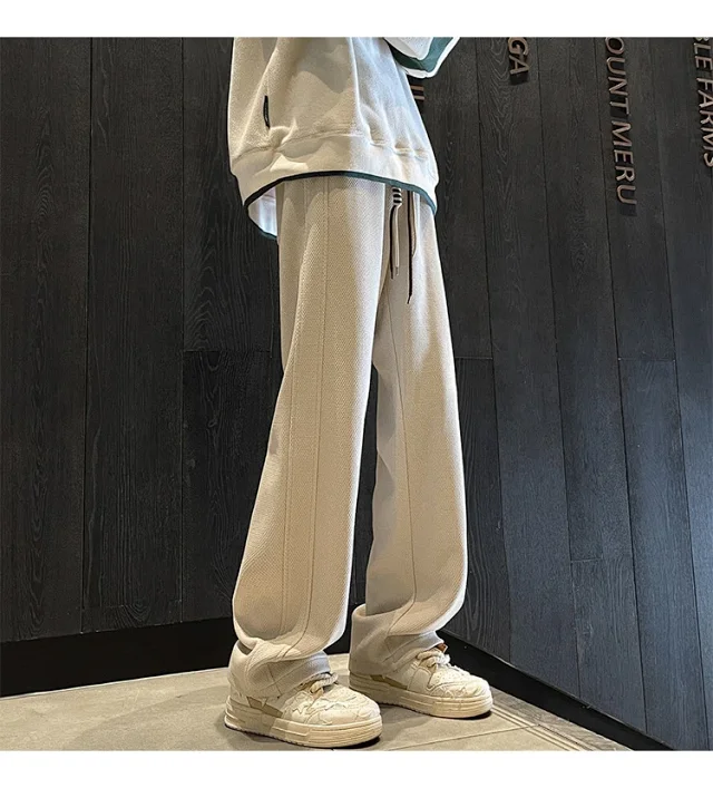 Men's Retro Oversize Wide-Leg Pants Detail