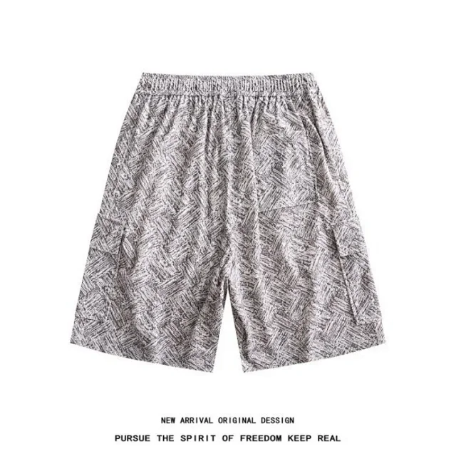 Men's Tie-Dye Athletic Shorts Detail