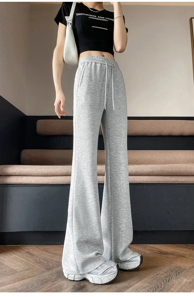2025 Summer Ice Silk Flared Yoga Pants for Women Detail